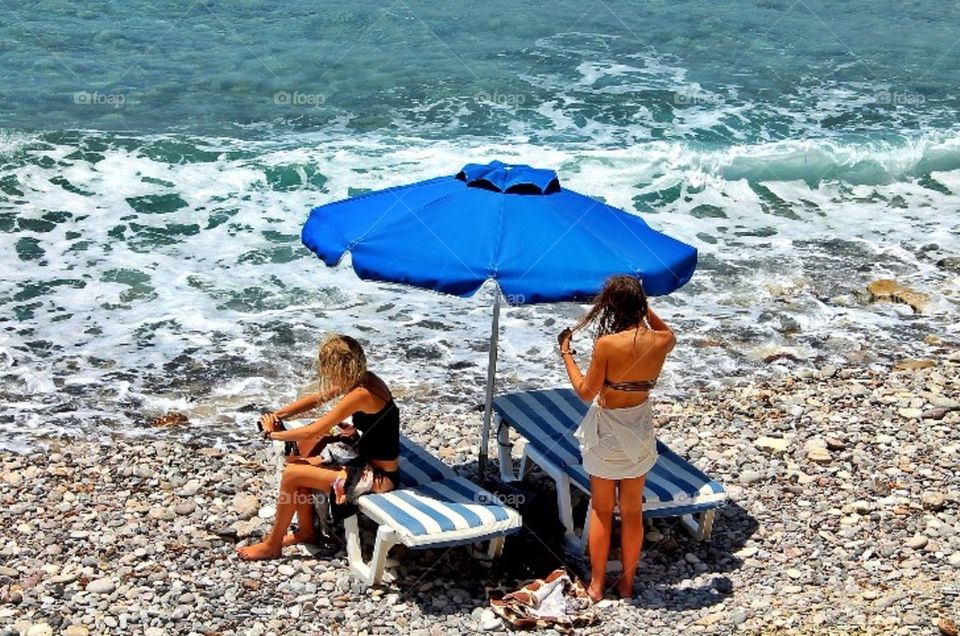 Girls on the beach