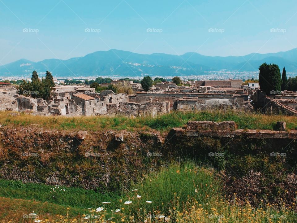 View of Pompeii