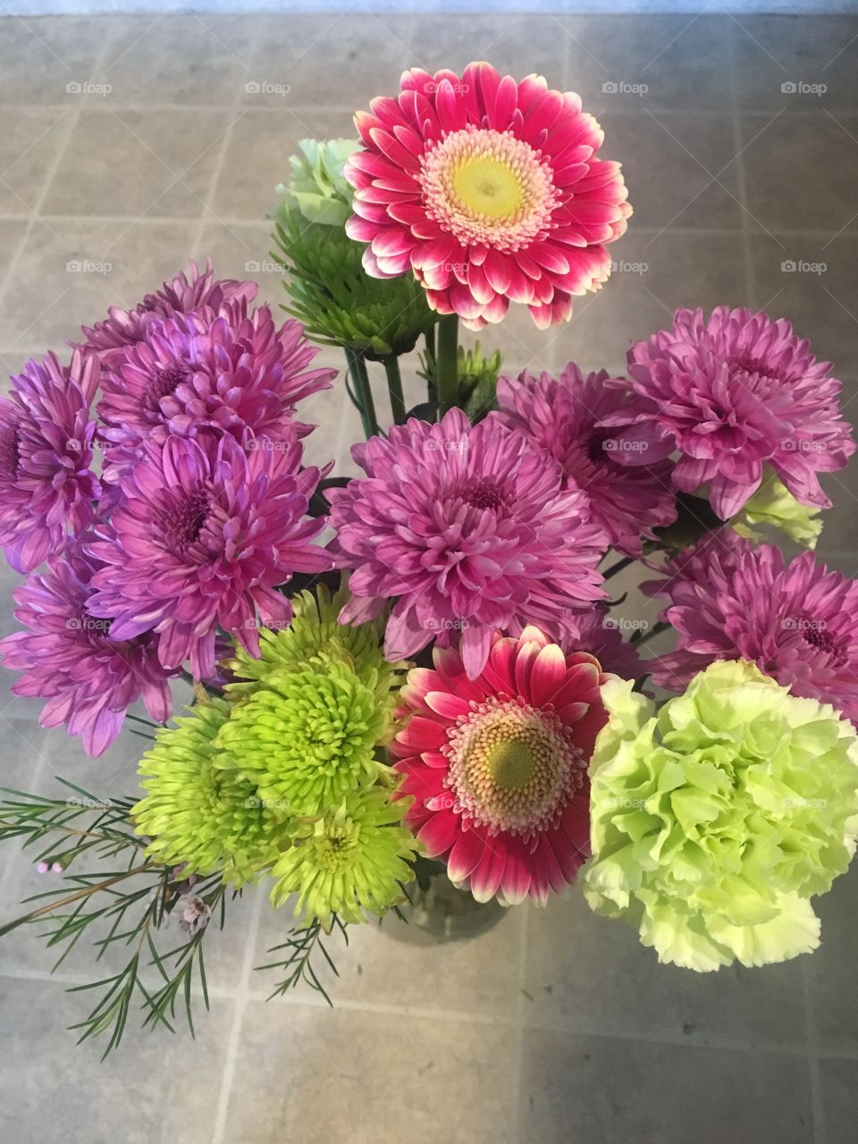 Colourful bouquet of flowers 