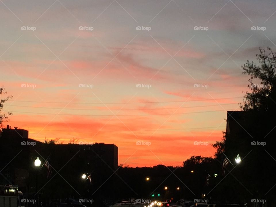 Sunset in Covington, GA