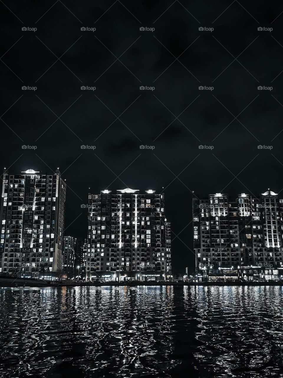 Lights of the night city