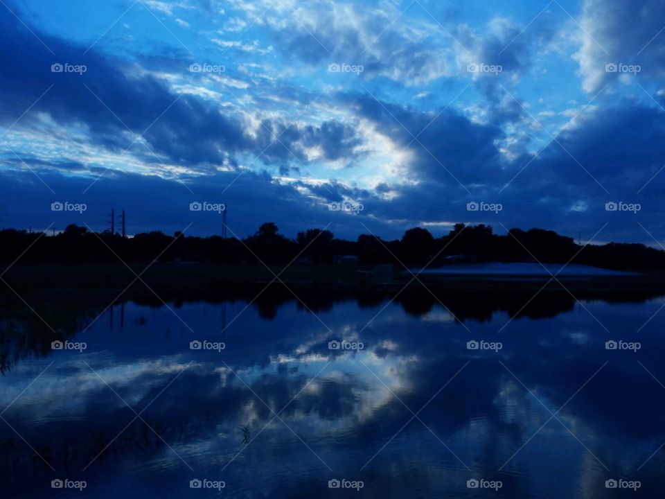 lake life. evening on the lake