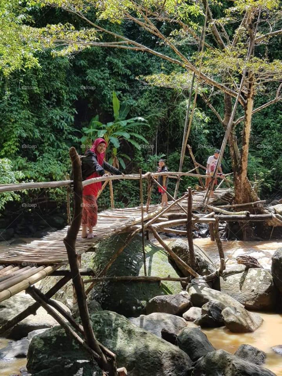 Jembatan Tradisional di daerah jampang