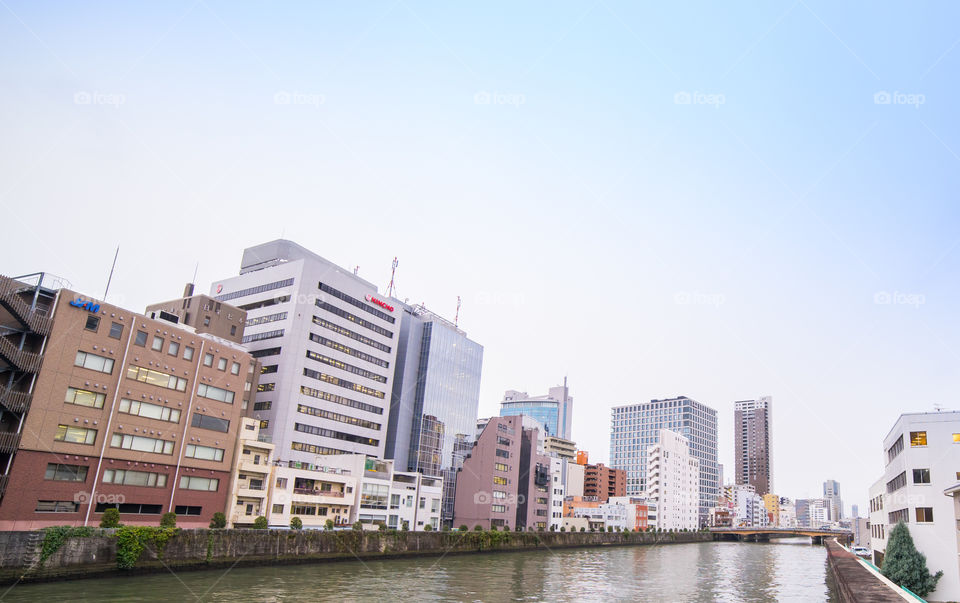 Osaka city canal