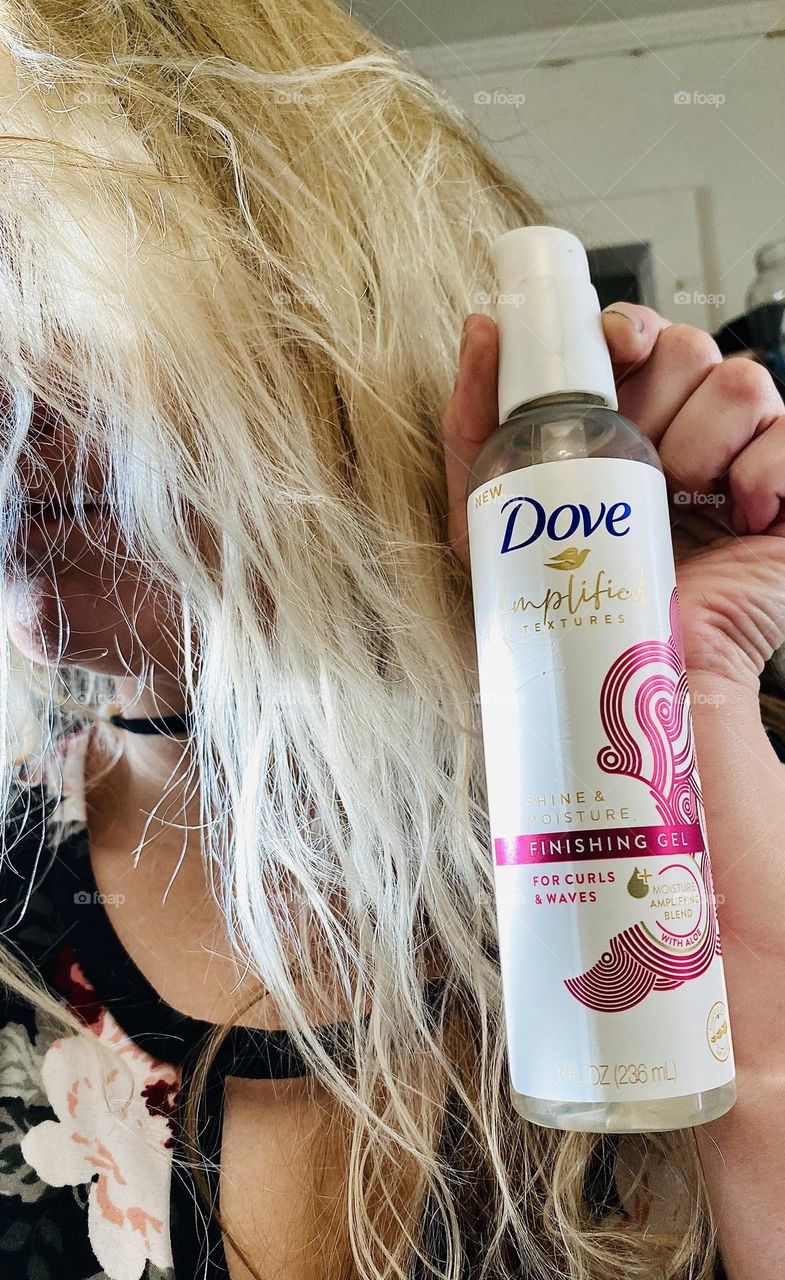Dove hair care products, wild hair, messy hair don’t care, amplified hair
