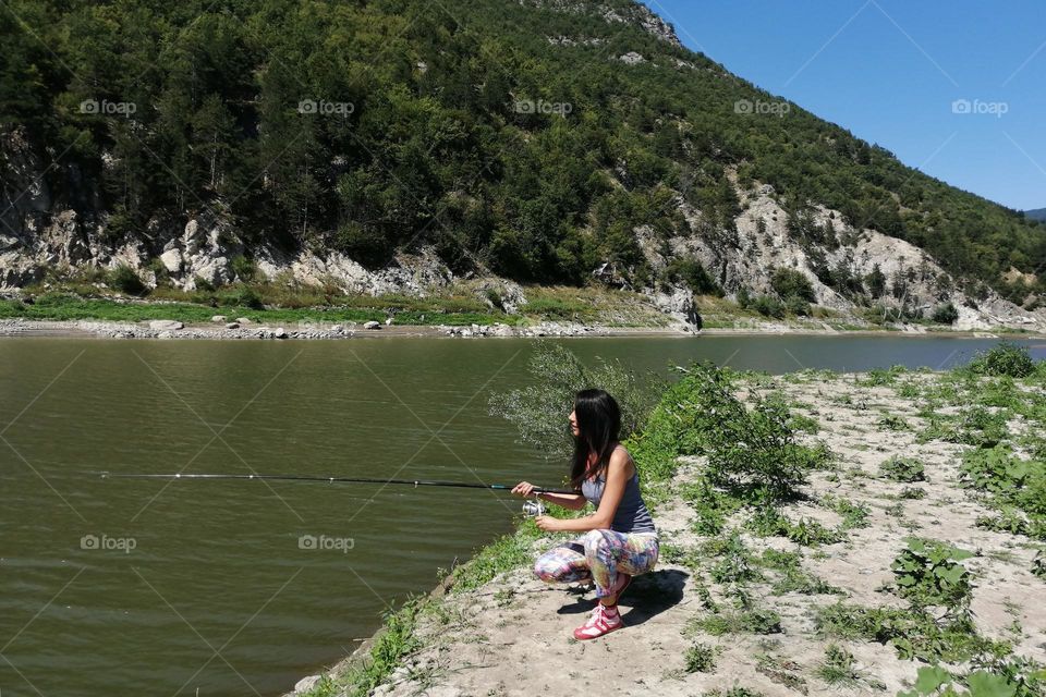 Fishing Woman