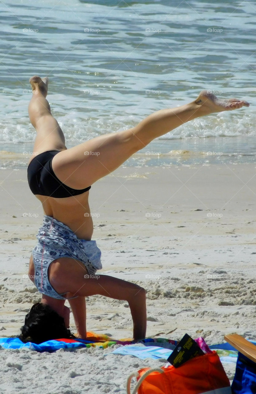 Mesmerizing Yoga on the beach in front of the Gulf of Mexico!