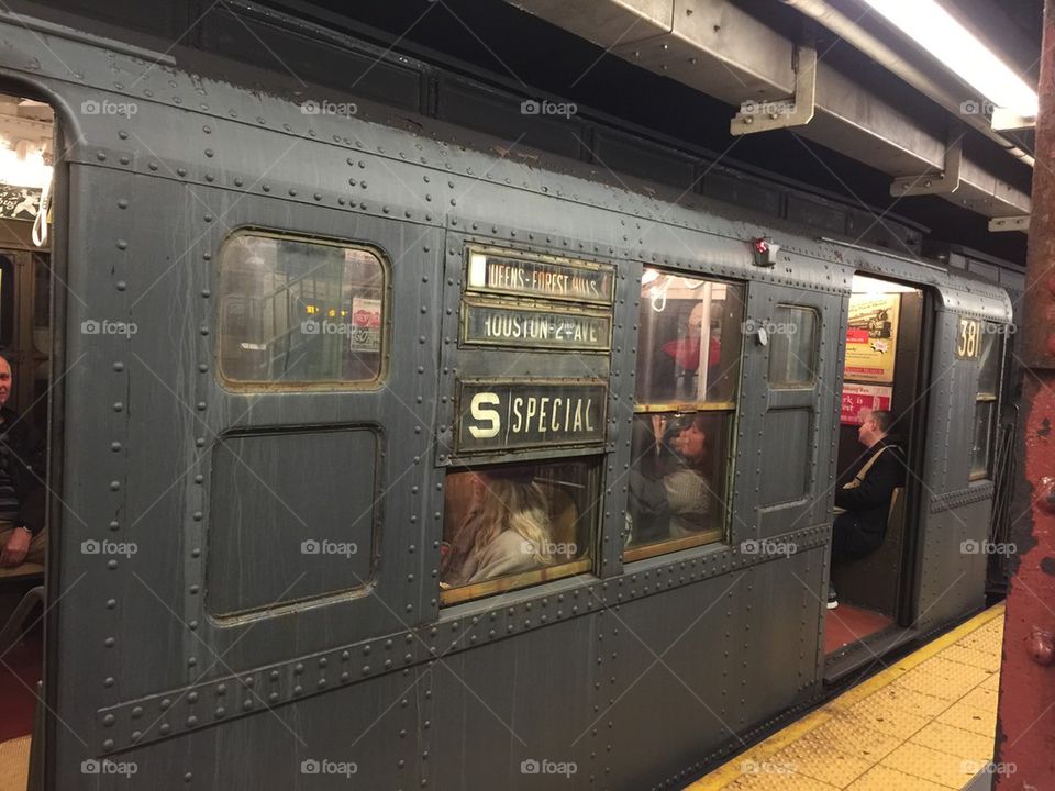 Antique NYC Subway Train