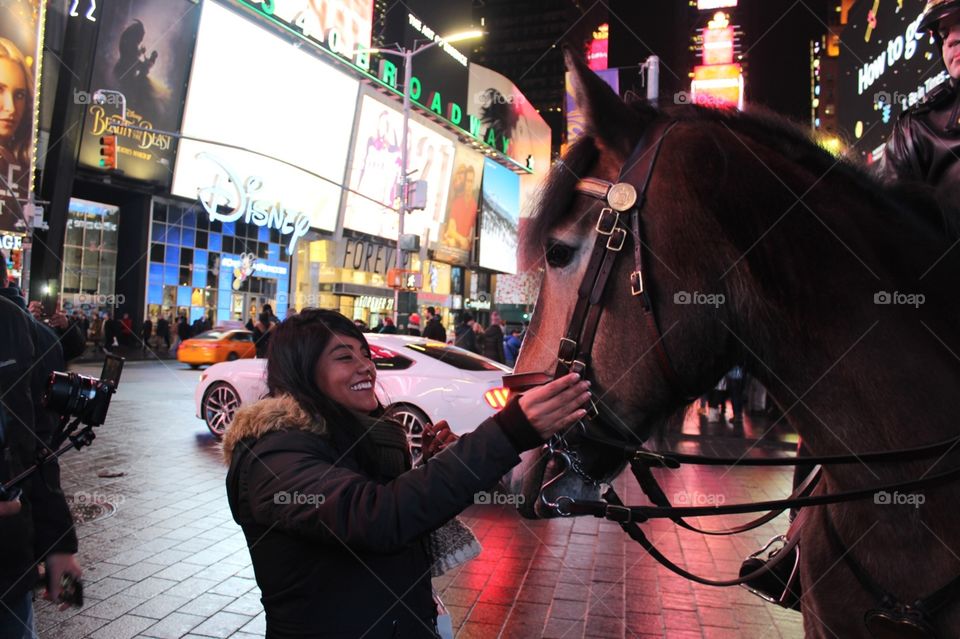Horse in Time Squares
