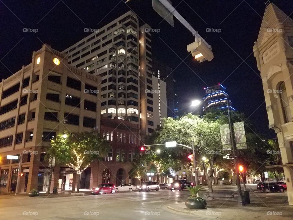 Cityscapes, Downtown Austin at Night