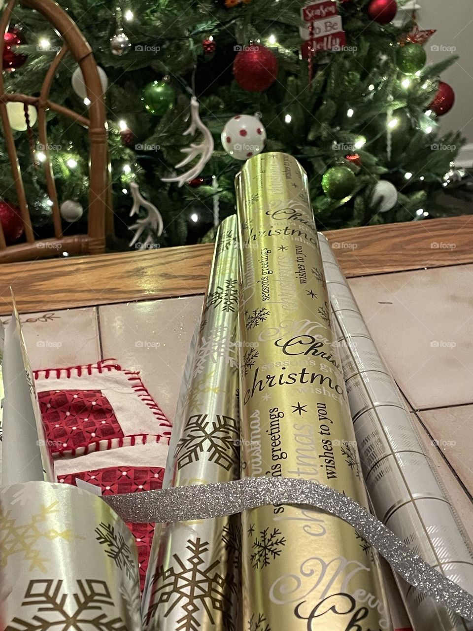 Christmas wrapping paper 