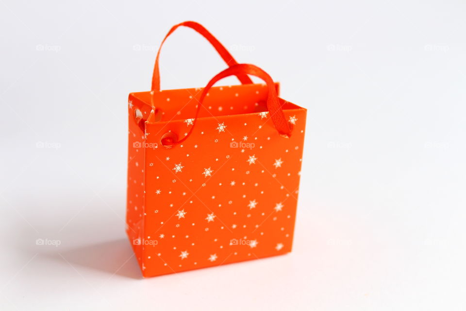 miniature present paper bag