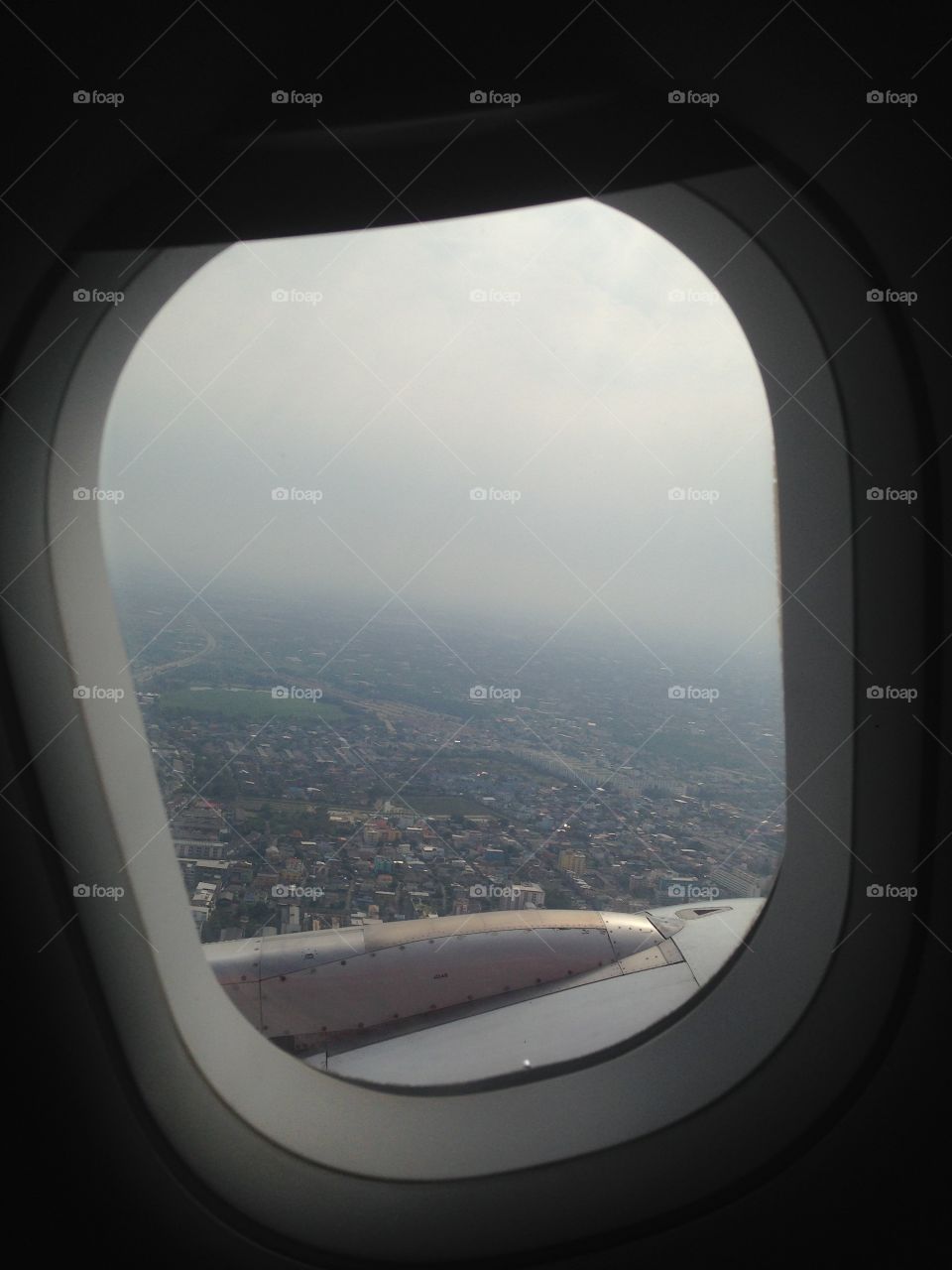 Airplane Window View