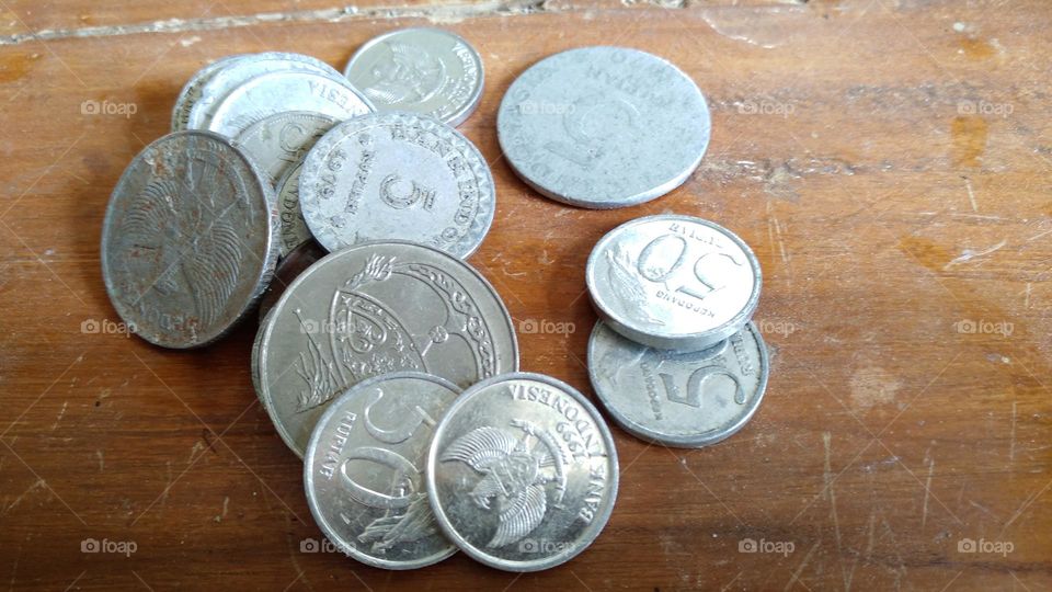 Old coins that are still in storage