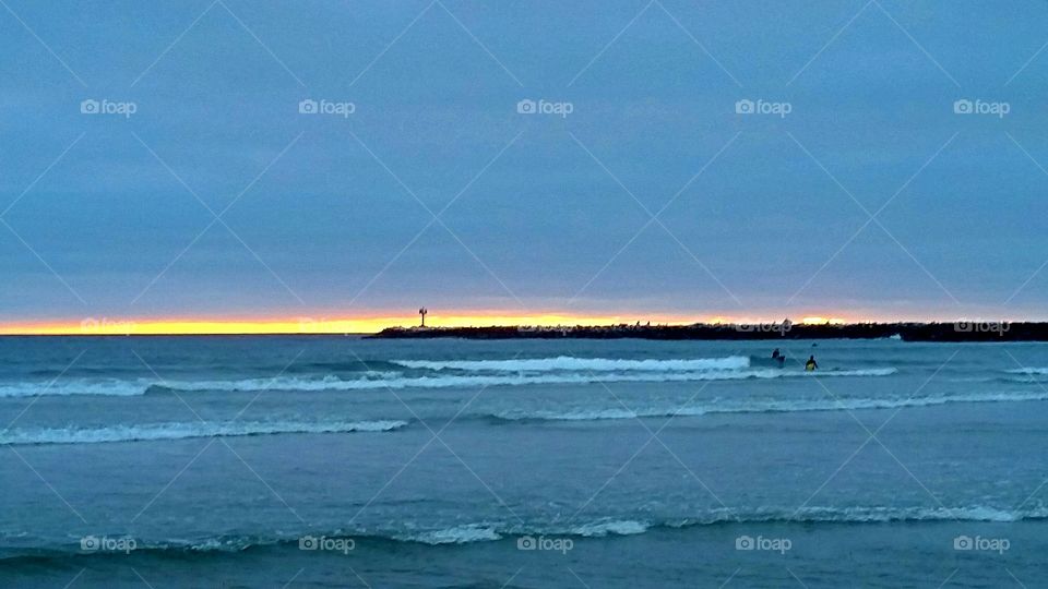 sunset in disguise. July 4,2015 ocean beach,  San Diego california