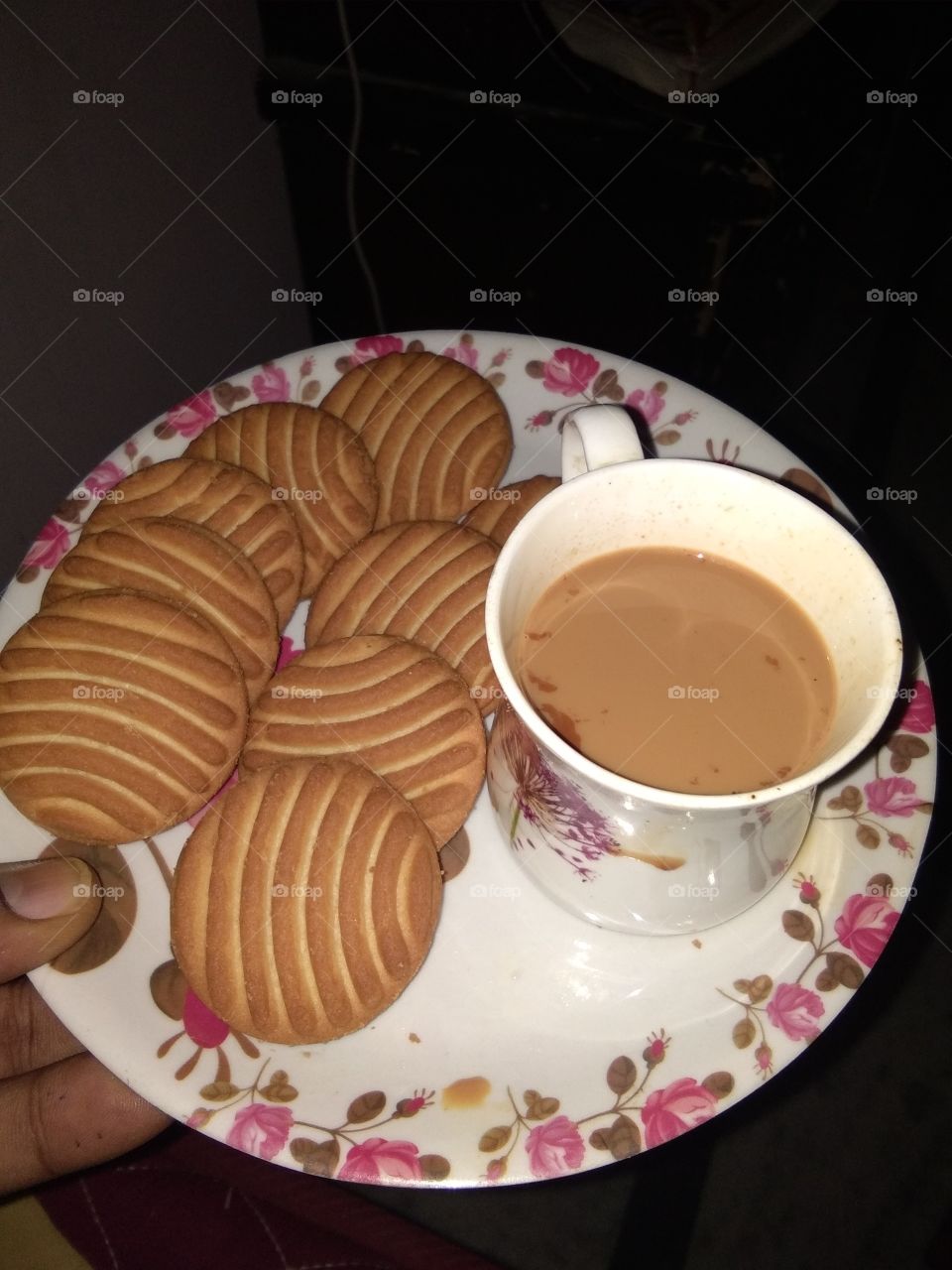 tea time with snacks