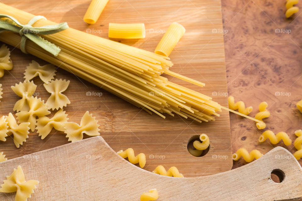 Different types of pasta