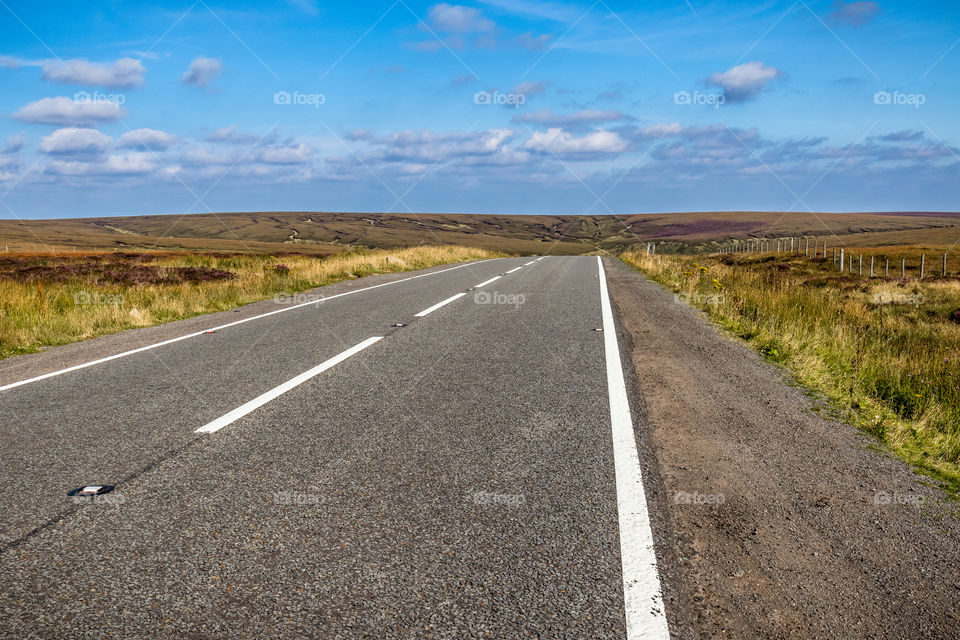 View of a empty road