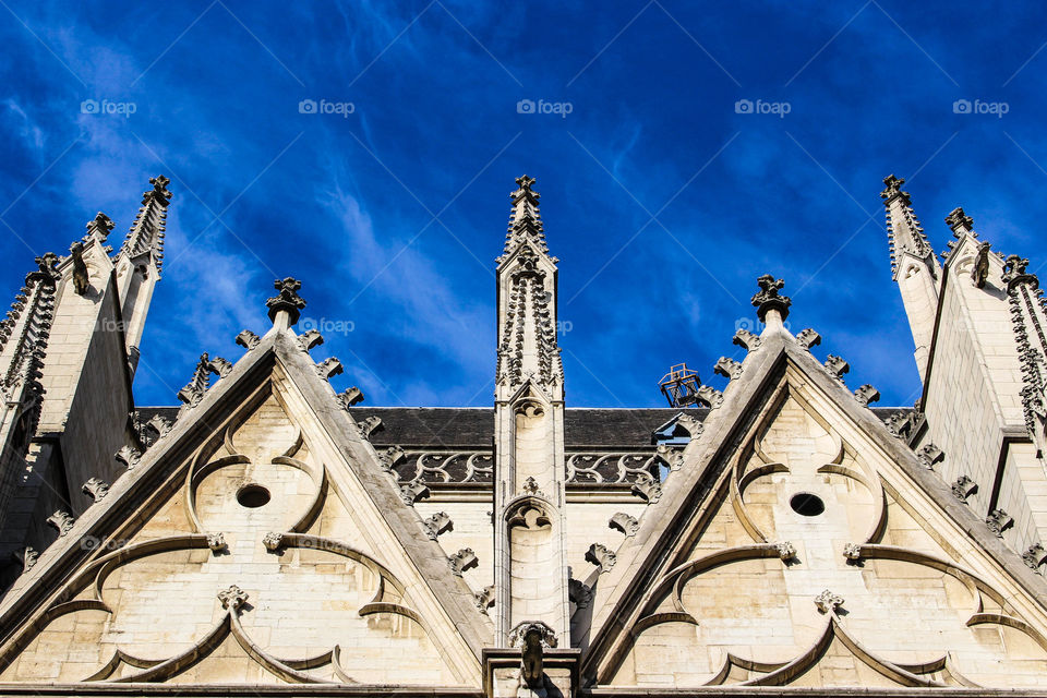 Blessed church and sky. 