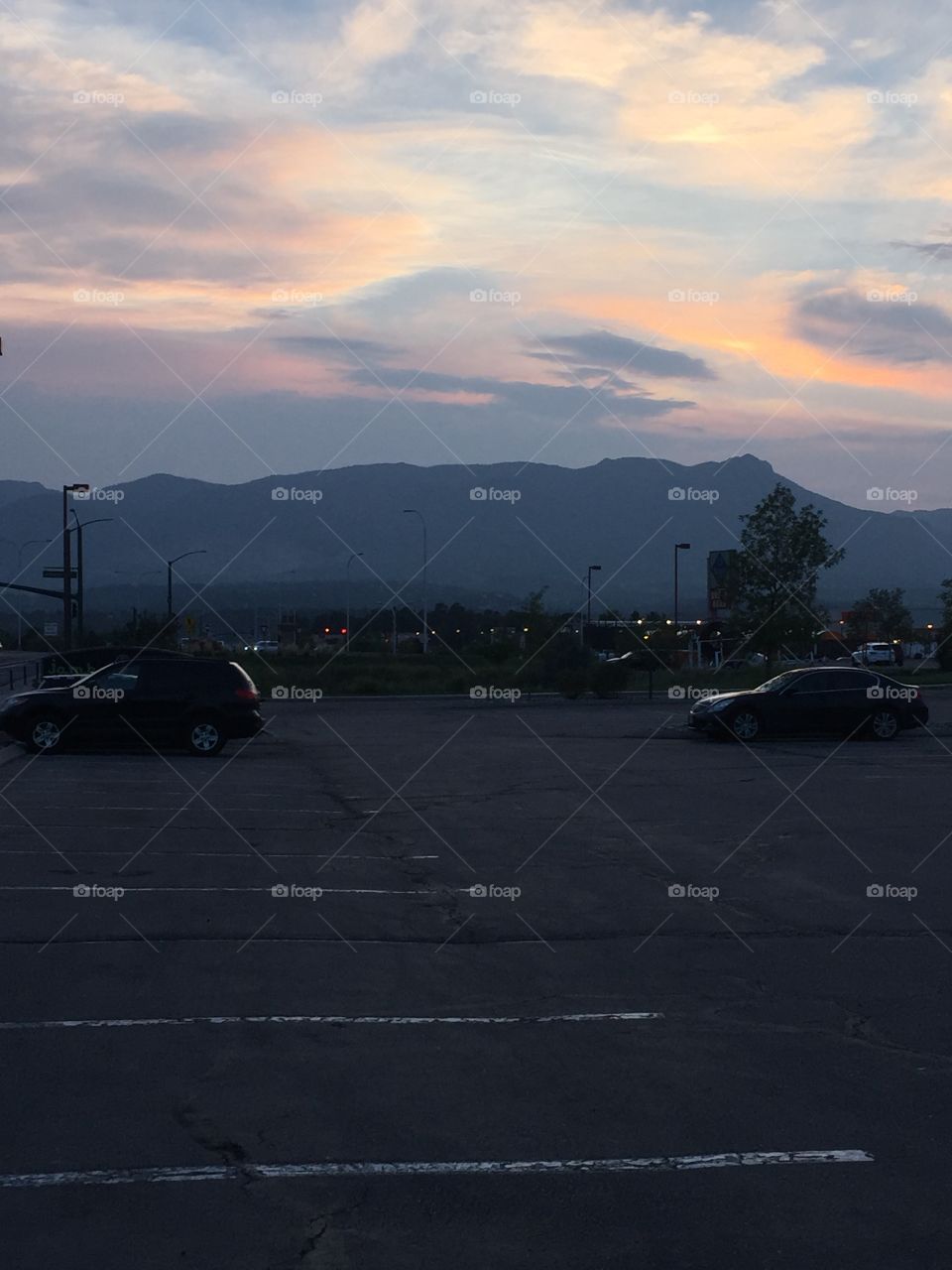 Sunset in Colorado Springs