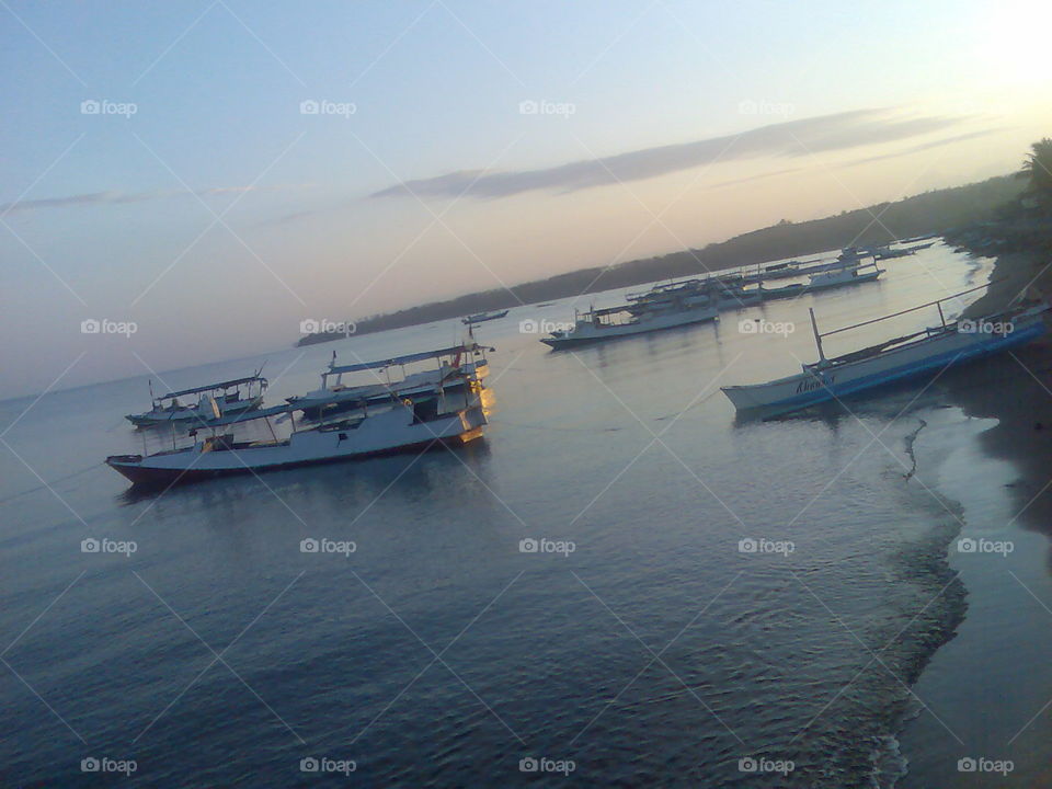 Boats at Sumbawa beach on the morning time...