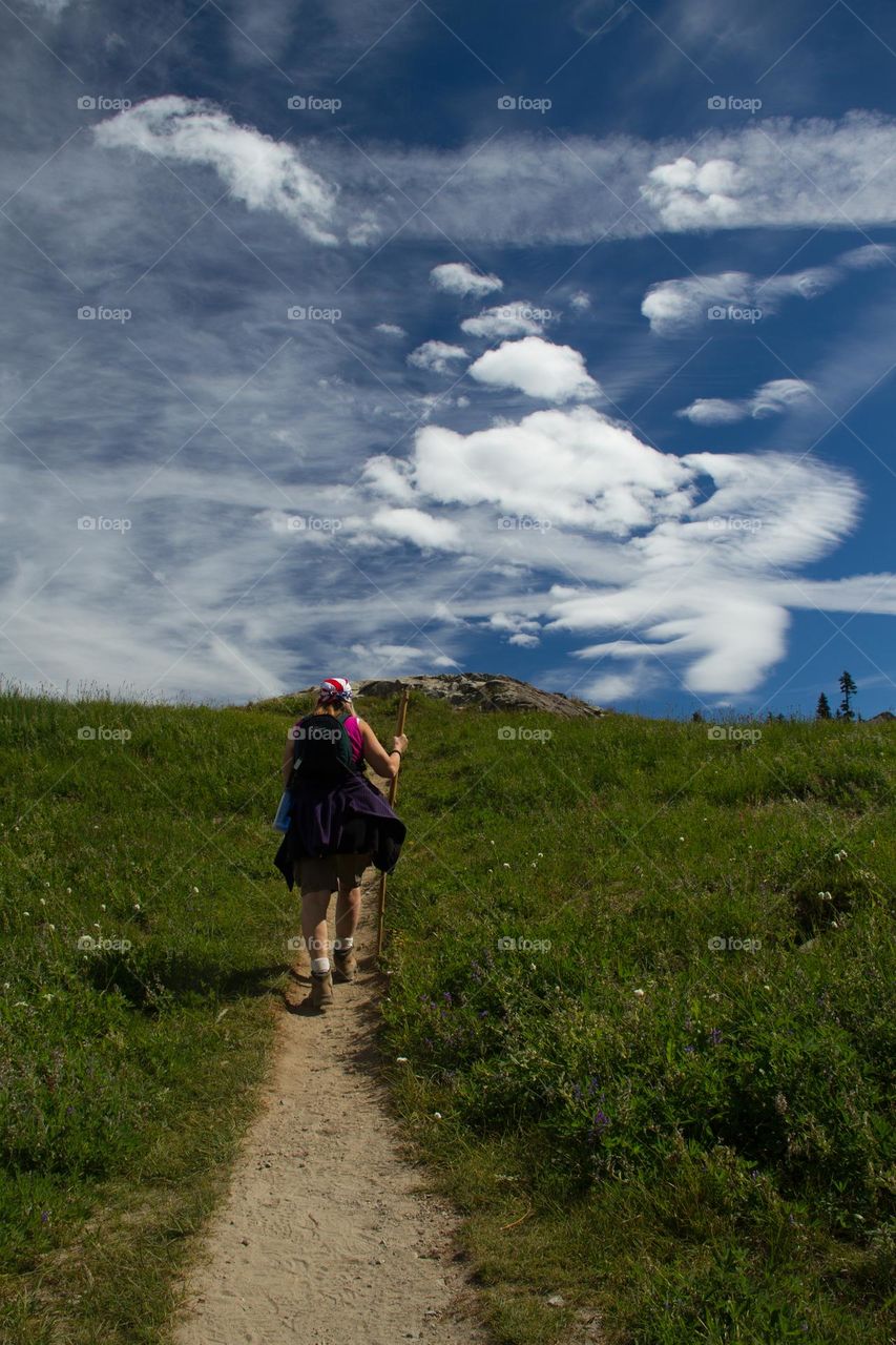 Polar Bear Clouds in Mount Rainier National Park.