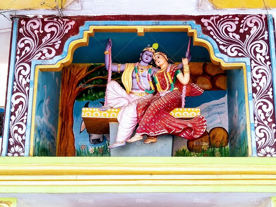 lord Krishna with radha