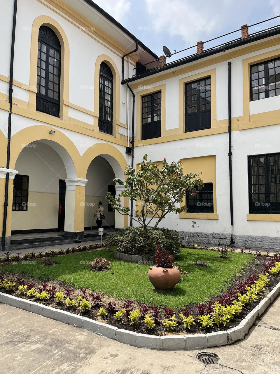 Classic architecture in the hospital 