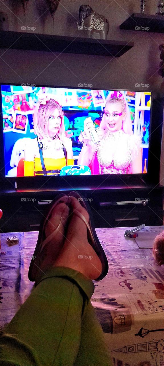 día de relax y televisión