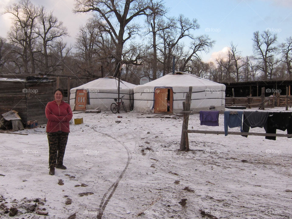 snow tree park family by thepapierdollies