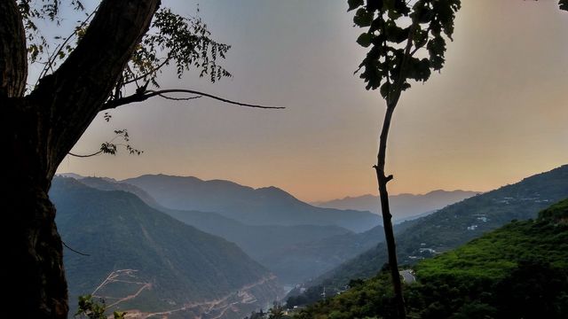 Beauty of dusk unfolds
