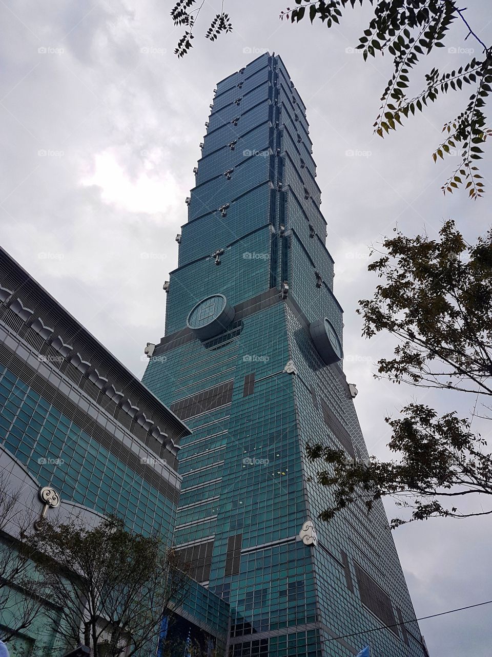 gloomy time in taipei 101, taipei, taiwan