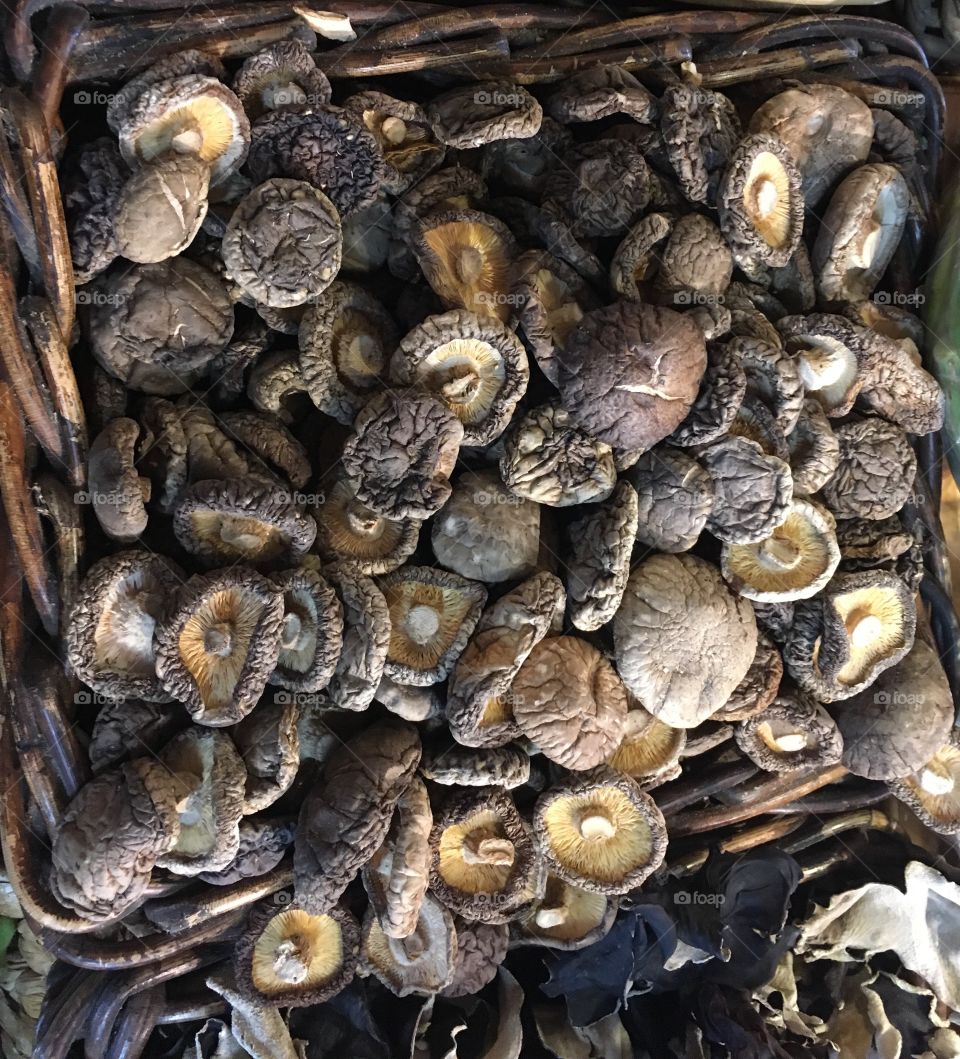 Mashrooms at food market