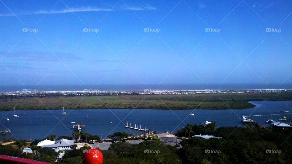 View From Atop St. Augustin Lighthouse