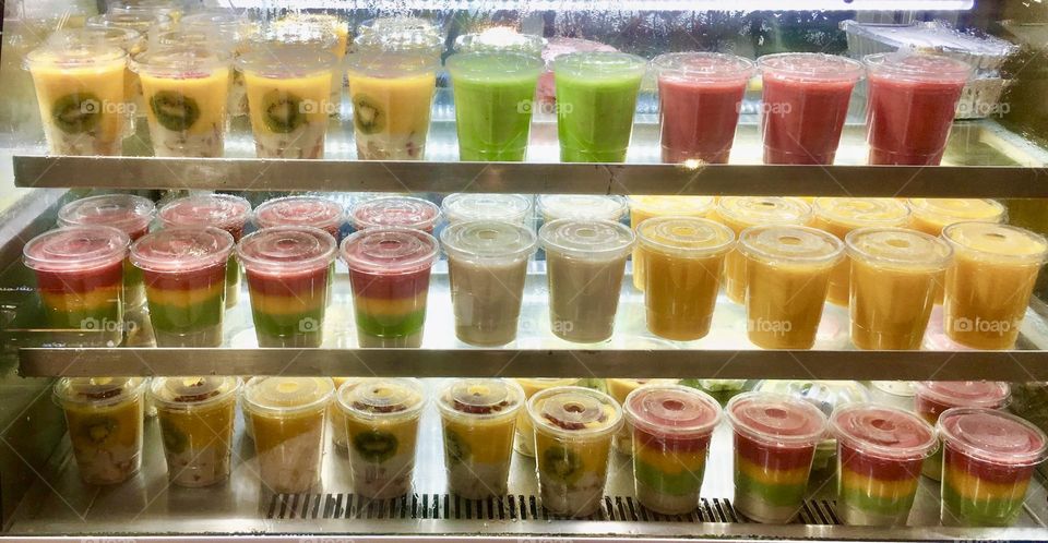 Summer treats: spoilt for choice with so much variety of freshly fruit juices and blends 