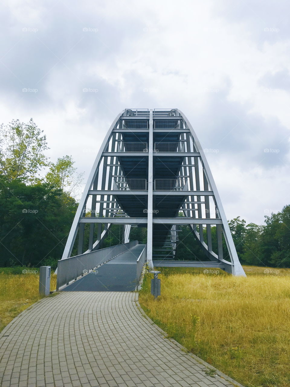 Detailed architecture of this viewing platform in Bitterfeld