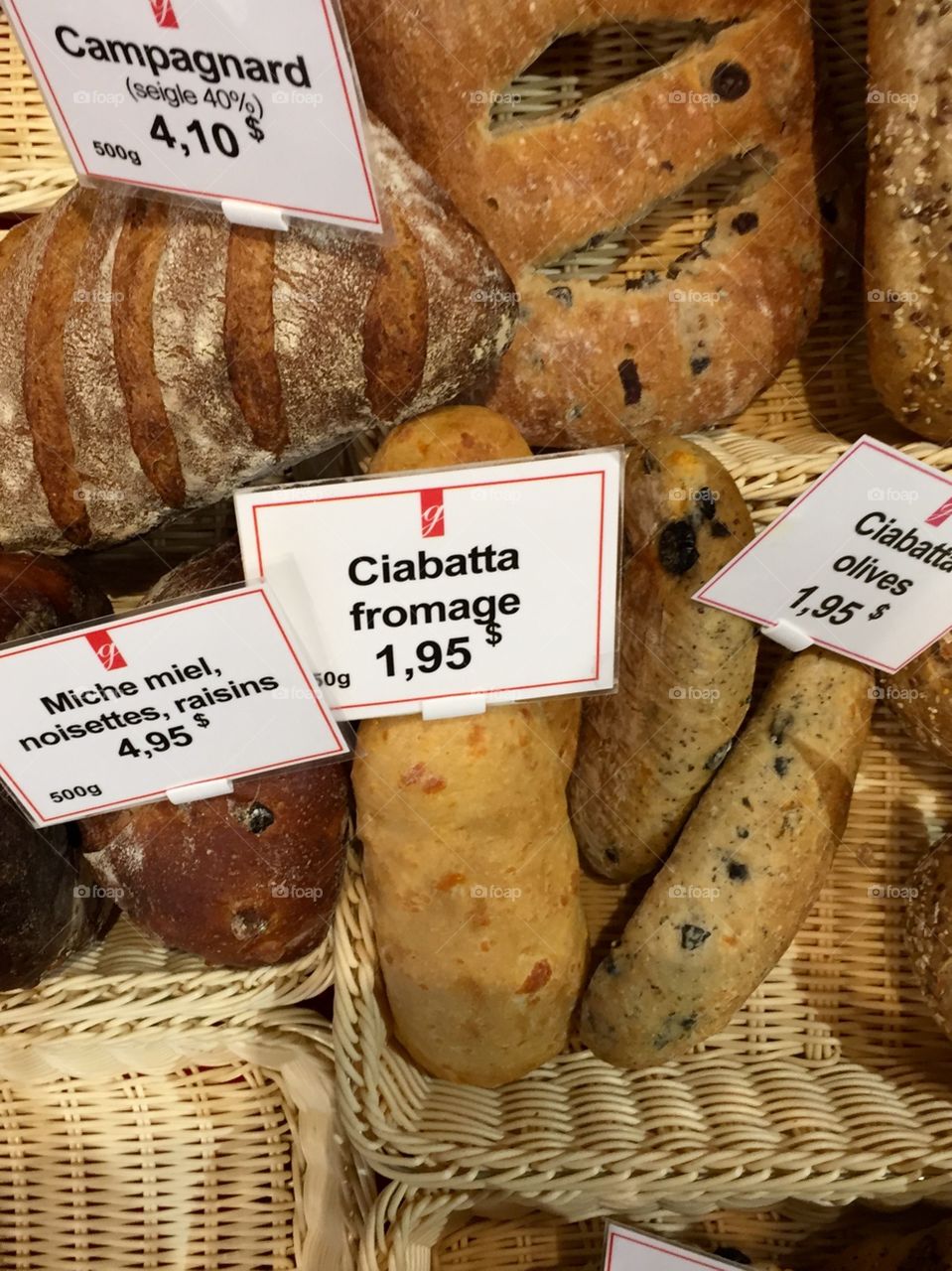 Fresh bread in Montreal 