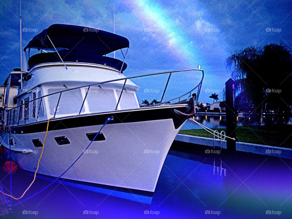 Boat in the Rainbow