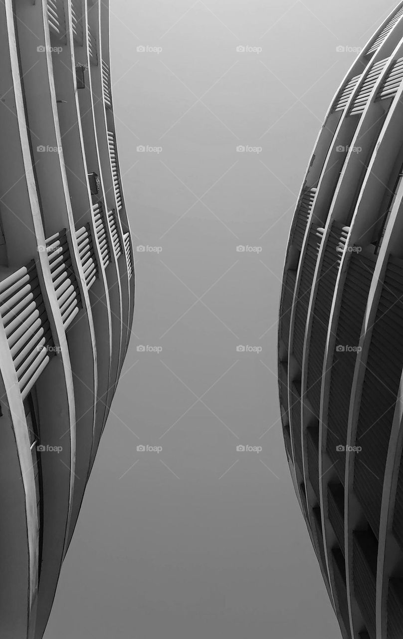 Two buildings🤍🖤