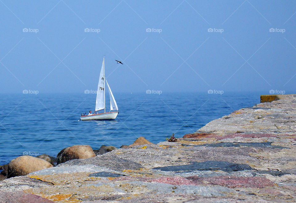 kivik sweden ocean blue alone by sethson