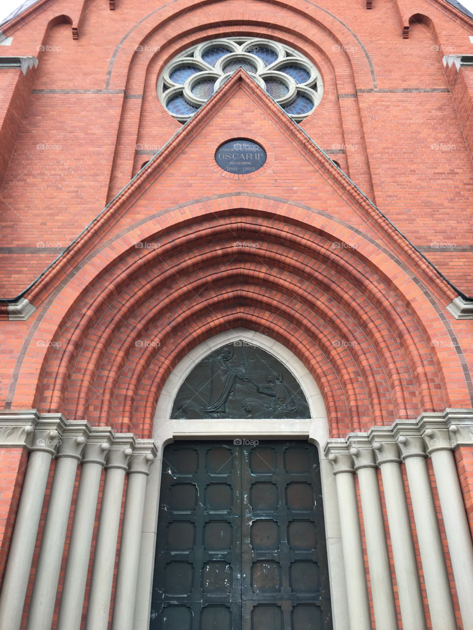 Västervik Church, entrance, Sweden