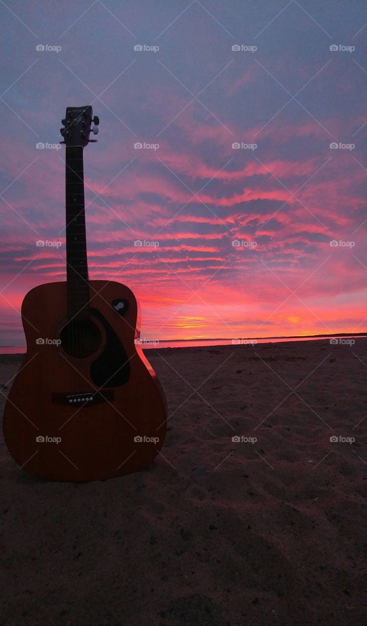 acoustic on the beach