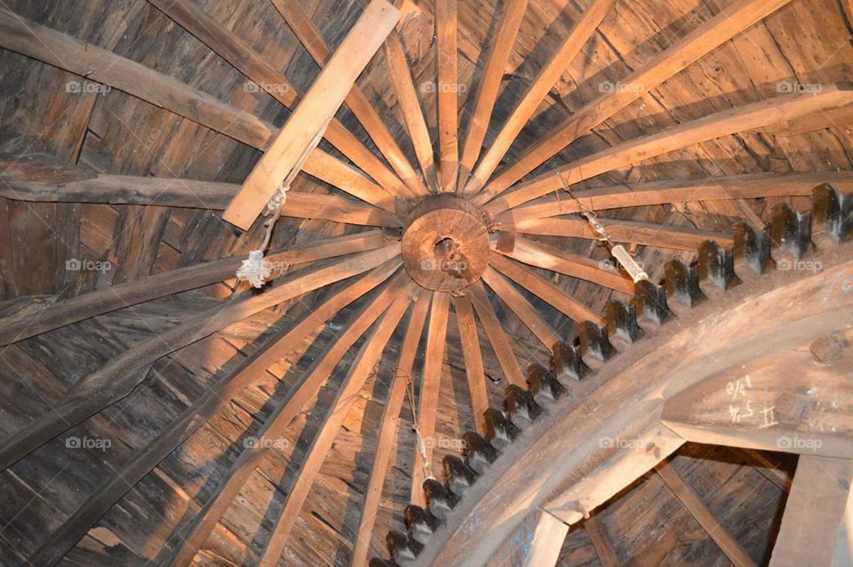 Inside Jamestown Windmill, RI
