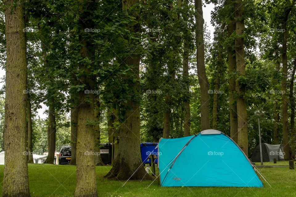 Camping trip in the open sky