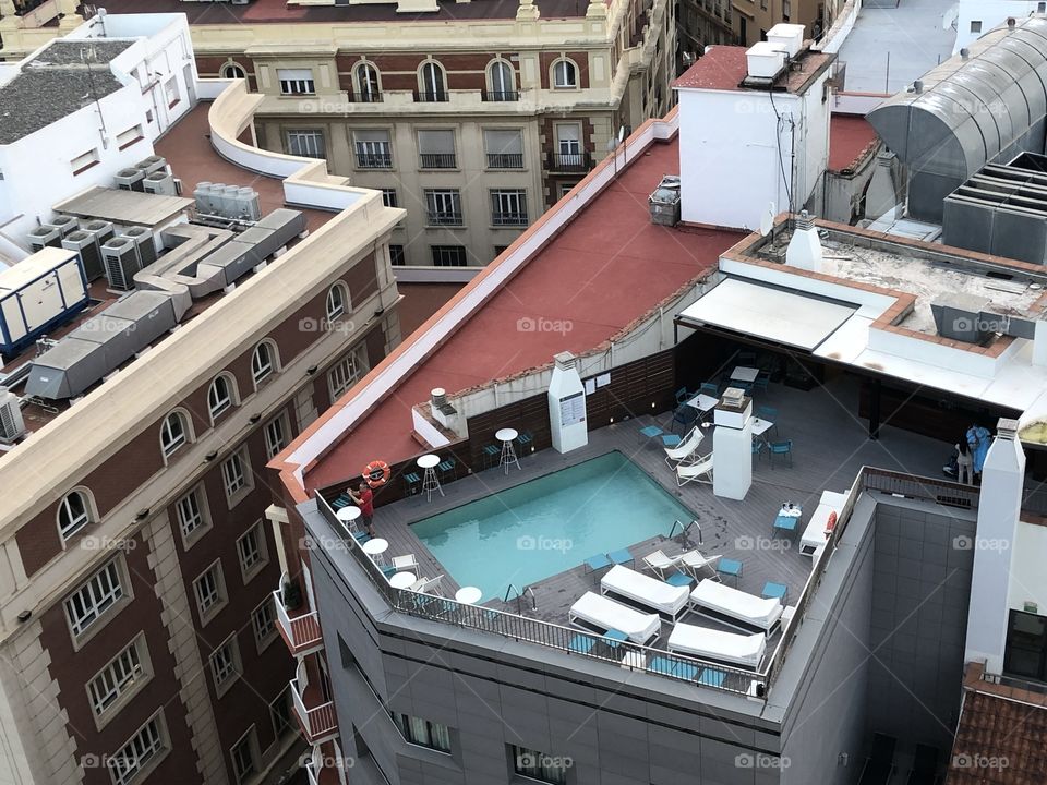 Rooftop pool