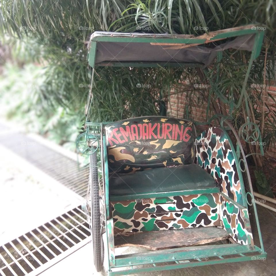 becak from indonesia