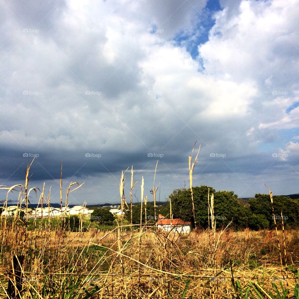 Estamos quase na hora do almoço e o tempo ainda está lusco-fusco. Paisagem bucólica, mas ainda assim muito bonita na zona rural de Jundiaí!