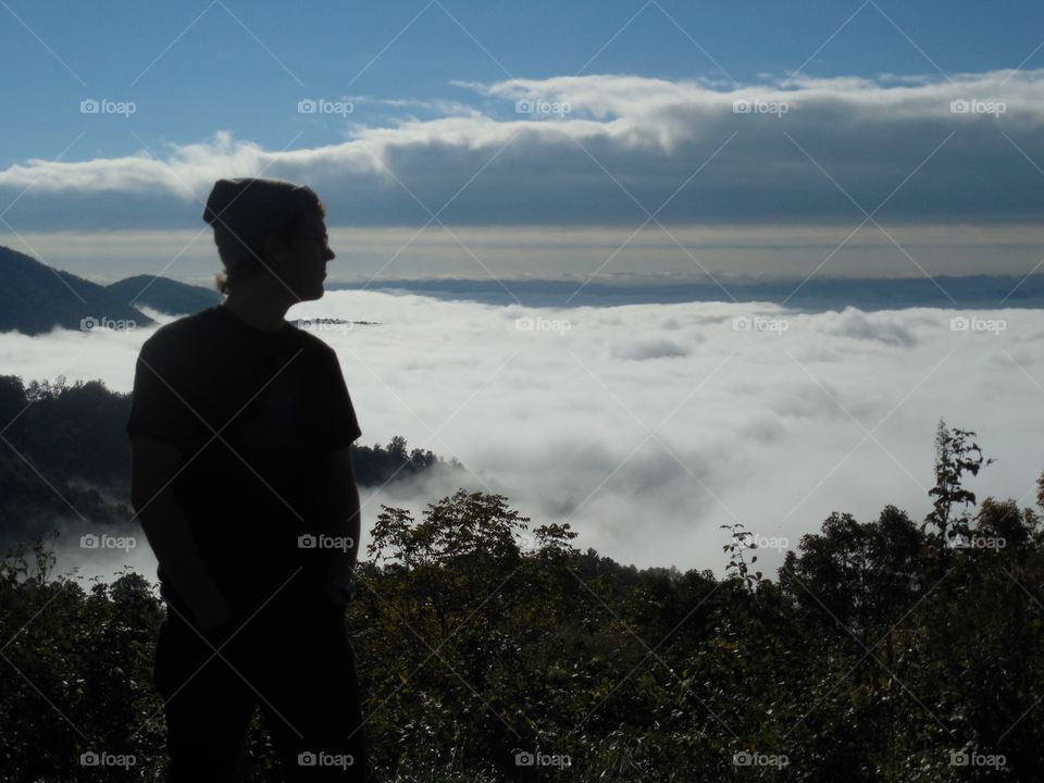 Silhouette in the Clouds