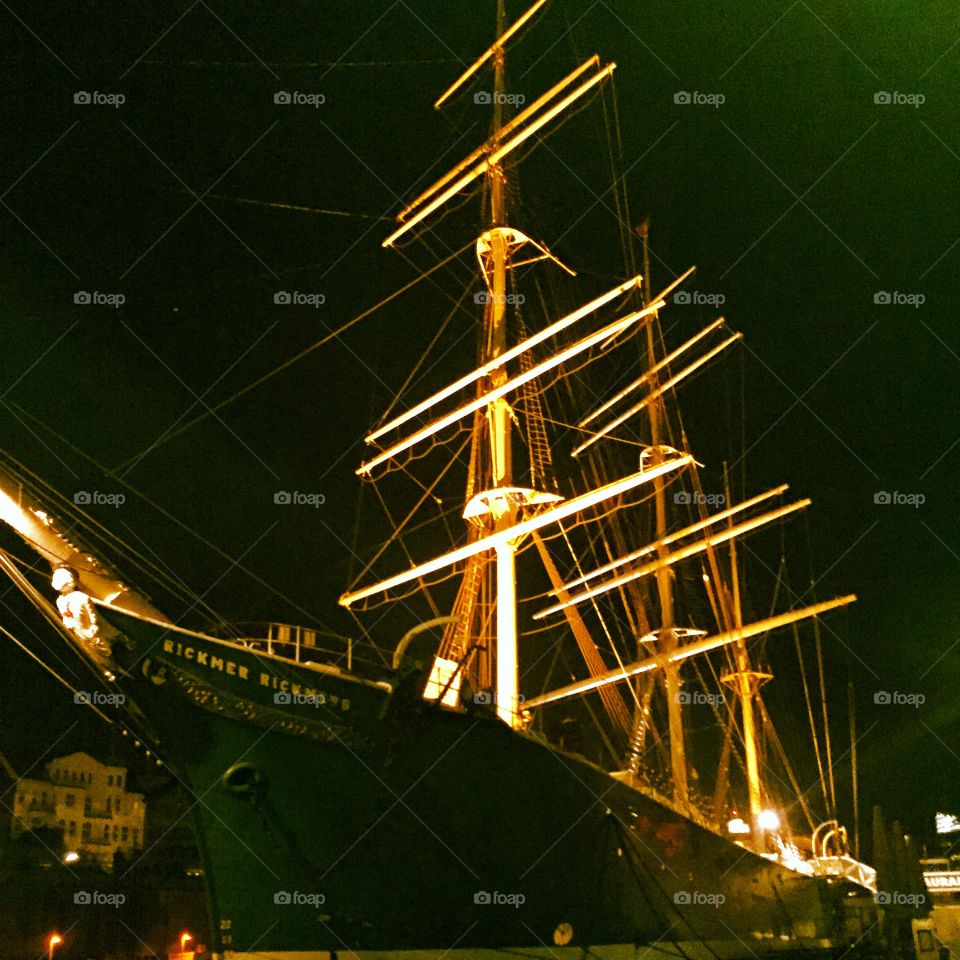 Ship. Ship Hamburg Harbour