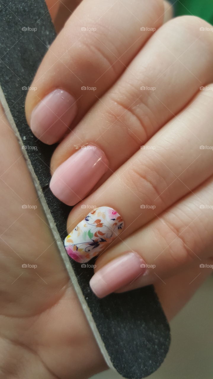 Jamberry manicure. jamberry manicure, pink, flowers